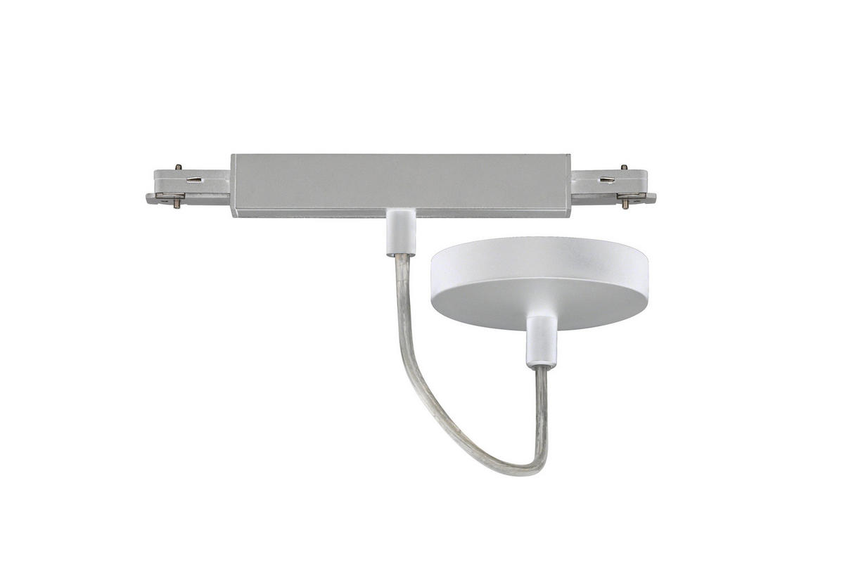 SCHIENENSYSTEM-EINSPEISER m6 HV Track 6 10/13/10/2,2/6/2,2 cm   - Nickelfarben, Basics, Metall (10/13/10/2,2/6/2,2cm) - Fischer & Honsel
