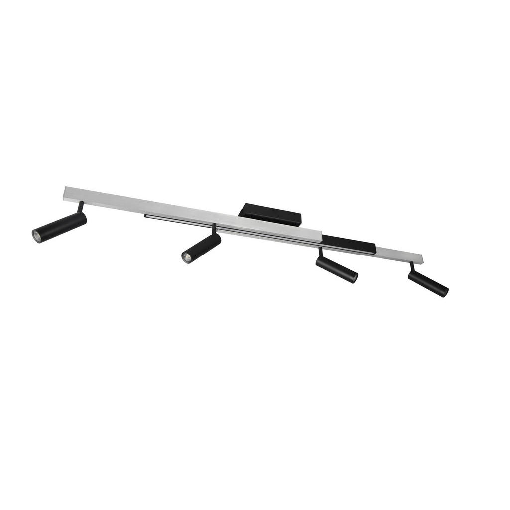 Trio Leuchten LED ZÁŘIČ, černá, barvy hliníku, teplá bílá, studená bílá, denní bílá, 133/23/8,5 cm