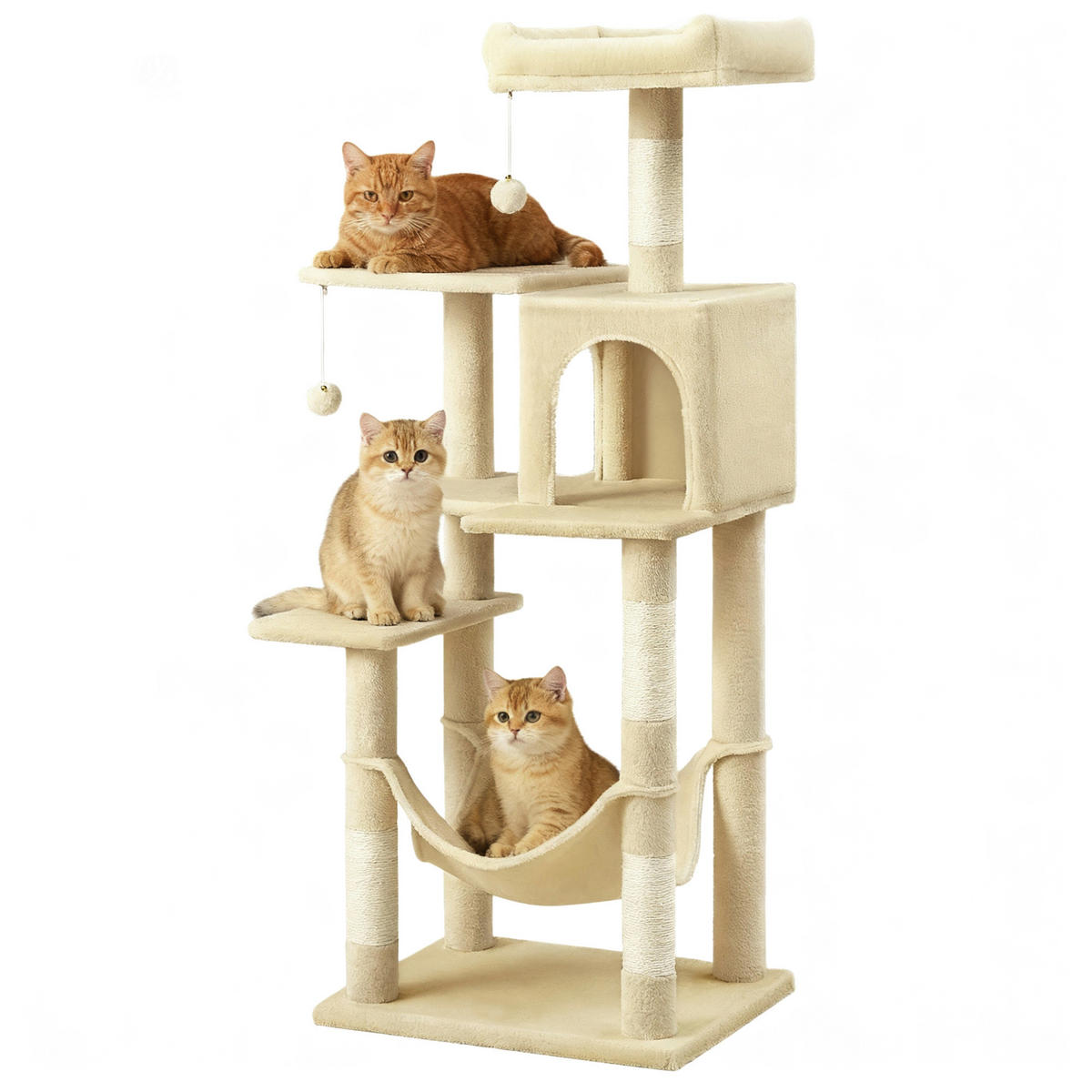 KRATZBAUM - Beige, Trend, Papier/Holzwerkstoff (55/137,7/45cm) - Boxxx