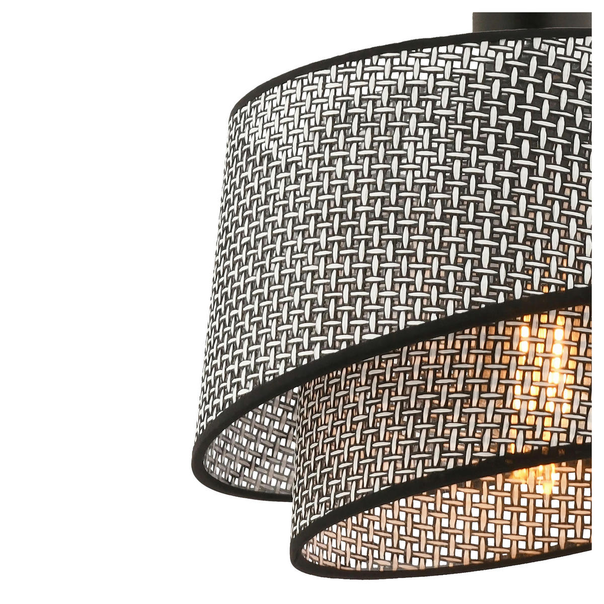 ZÁVĚSNÉ SVÍTIDLO, 32/65 cm  - šedá, Design, kov/textil (32/65cm) - P & B