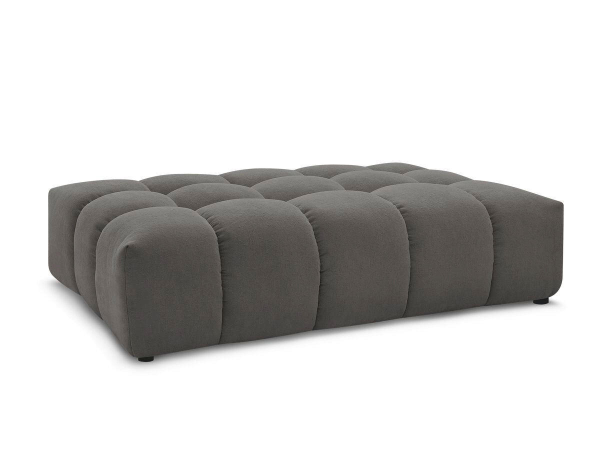HOCKER EVEREST Struktur Dunkelgrau  - Dunkelgrau/Schwarz, MODERN, Kunststoff/Textil (166/100/40cm)