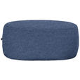 HOCKER in Textil Dunkelblau  - Schwarz/Dunkelblau, MODERN, Kunststoff/Textil (88/43/66cm) - Hom`in
