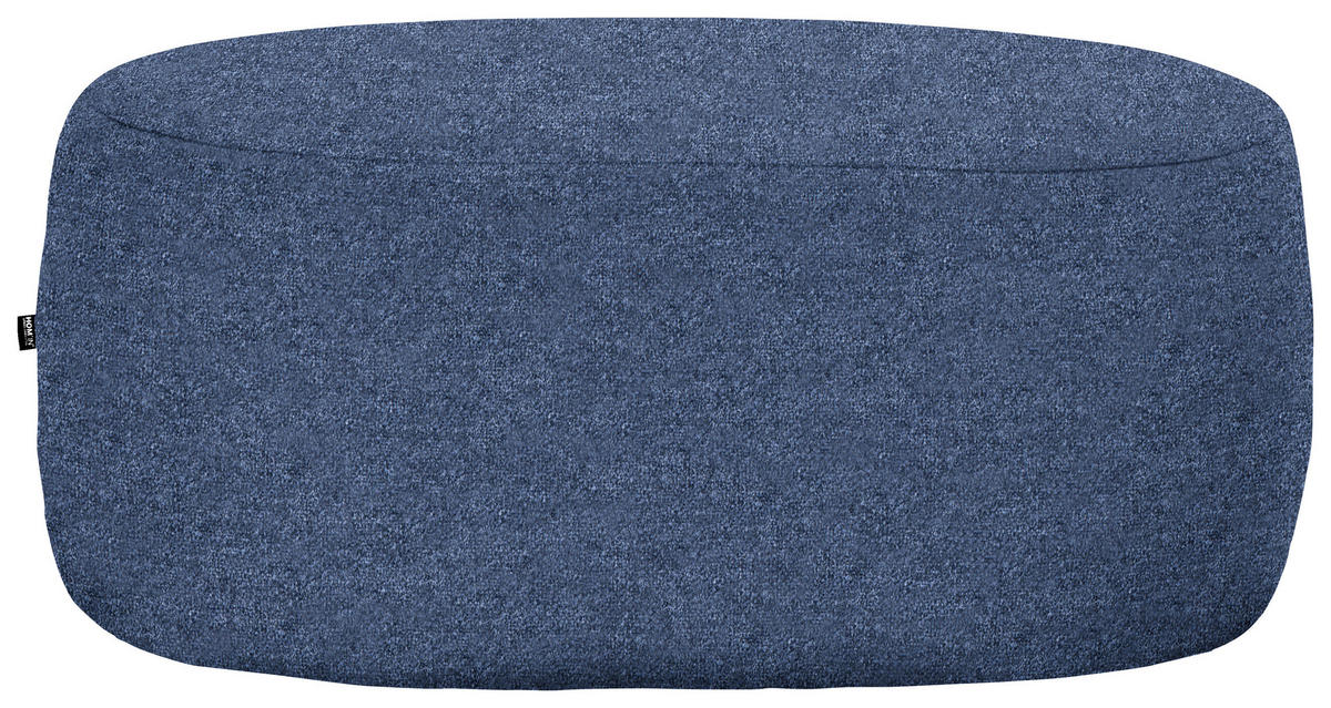 HOCKER in Textil Dunkelblau  - Schwarz/Dunkelblau, MODERN, Kunststoff/Textil (88/43/66cm) - Hom`in