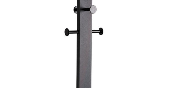 KLEIDERSTÄNDER in Schwarz 45/175/29 cm   - Schwarz, Design, Metall (45/175/29cm) - Xora