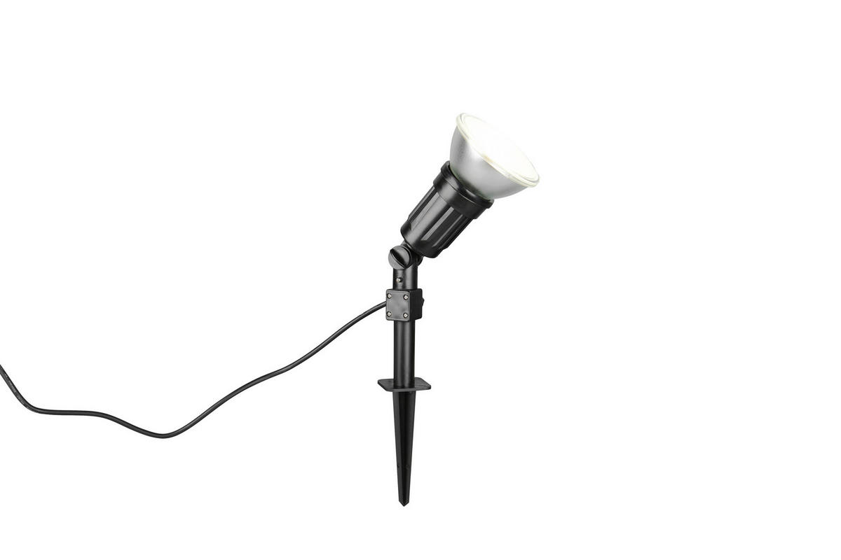 AUSSENLEUCHTE - Schwarz, Konventionell, Kunststoff (12,5/51cm)