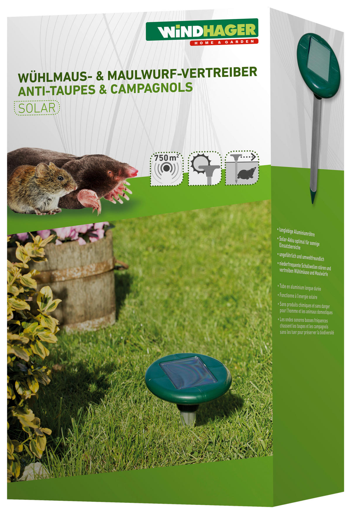 MAULWURFVERTREIBER - Grün, Basics, Kunststoff (160cm)