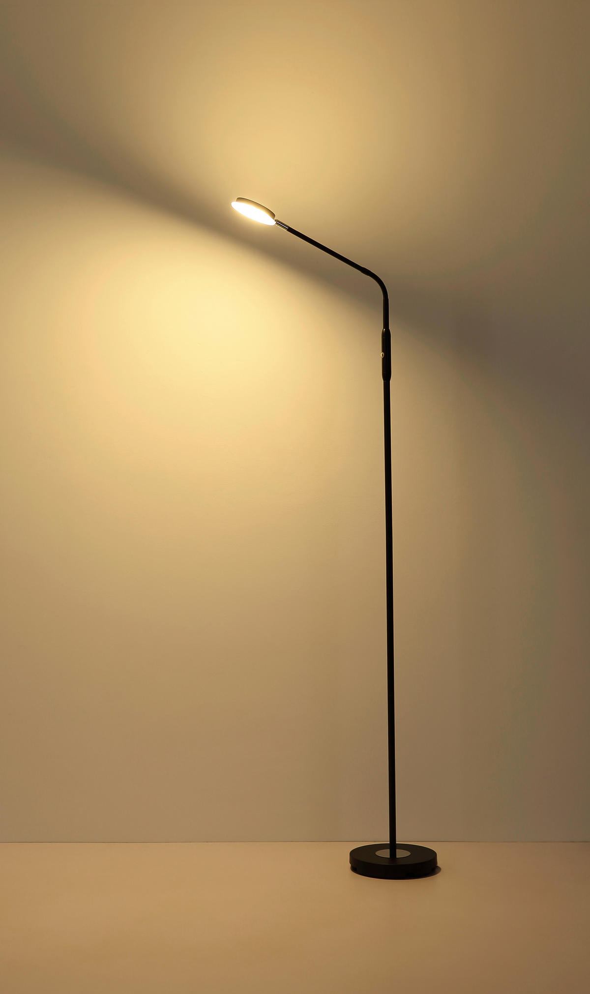 LED-STEHLEUCHTE 52/20/173 cm    - Klar/Schwarz, Design, Kunststoff/Metall (52/20/173cm) - Globo