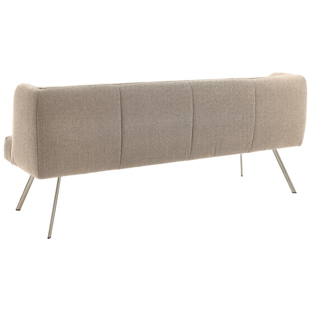 Thumbnail - Venjakob Sitzbank, Edelstahl, Sand, Metall, Textil, 3-Sitzer, 200x87x64 cm, Goldenes M, Made in Germany, Dgm, DGM-Emissi...