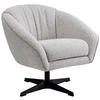 SESSEL in Webstoff Hellgrau  - Hellgrau/Schwarz, Design, Textil/Metall (80/78/80cm) - Stylife