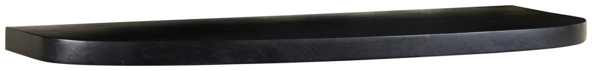 WANDREGAL  - Schwarz, Basics, Holz/Metall (90/3,5/25cm) - Livetastic