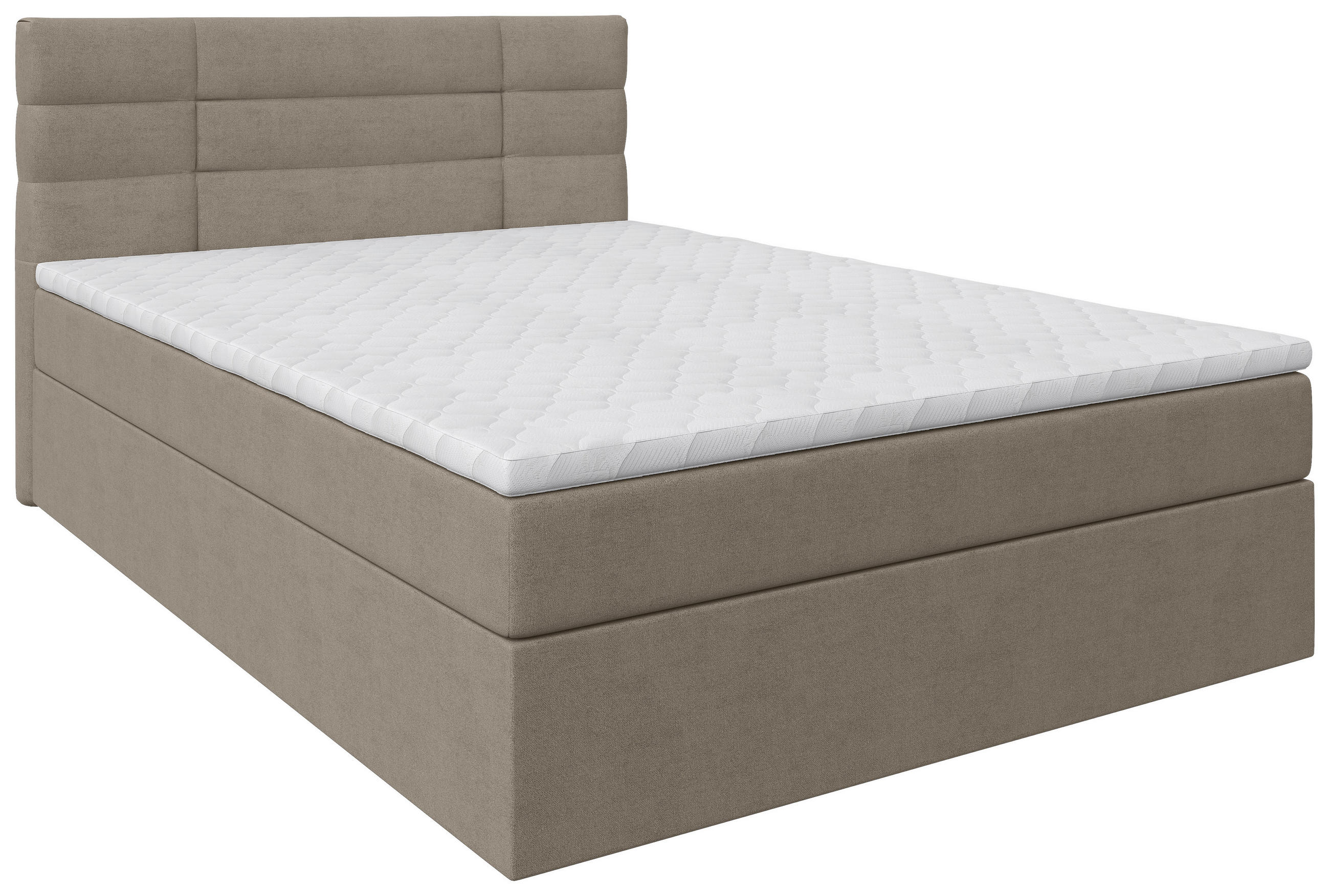 BOXBETT 140/200 cm  Beige  - Beige/Schwarz, Konventionell, Holz/Kunststoff (140/200cm) - Carryhome