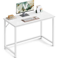 PÍSACÍ STÔL, biela, 100/50/76 cm - biela, Basics, kov/kompozitné drevo (100/50/76cm) - Boxxx