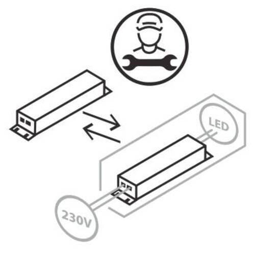 LED SVJETILJKA STROPNA  - bijela, Basics, metal/plastika (26/26/5,5cm)