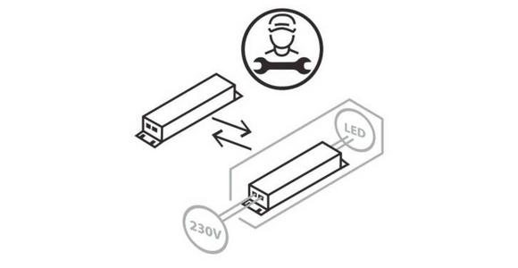 LED-HÄNGELEUCHTE 100/12/150 cm  - Edelstahlfarben, Design, Glas/Kunststoff (100/12/150cm) - Novel