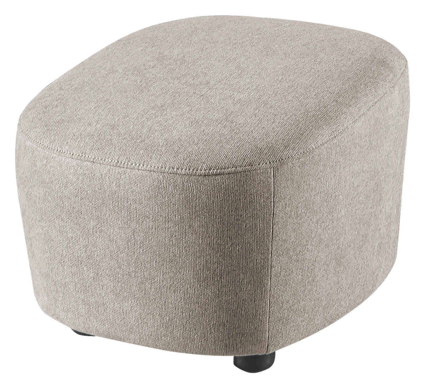 HOCKER Webstoff Beige  - Beige/Schwarz, Design, Kunststoff/Textil (54/41/57cm) - SetOne by Musterring