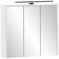 SPIEGELSCHRANK 65/62,7/16 cm  - Weiß, MODERN, Glas/Holzwerkstoff (65/62,7/16cm) - Stylife