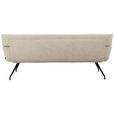 SITZBANK 220/91/70 cm  in Schwarz, Beige  - Beige/Schwarz, Design, Textil/Metall (220/91/70cm) - Dieter Knoll