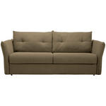 SCHLAFSOFA Webstoff Olivgrün  - Schwarz/Olivgrün, KONVENTIONELL, Kunststoff/Textil (220/89/104cm) - Carryhome