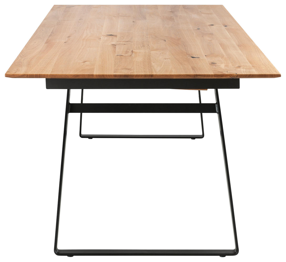 ESSTISCH Eichefarben  ausziehbar, in verschiedenen Größen erhältlich, Variantenauswahl  - Eichefarben/Schwarz, Design, Holz/Metall (220-320/100/77cm) - Musterring