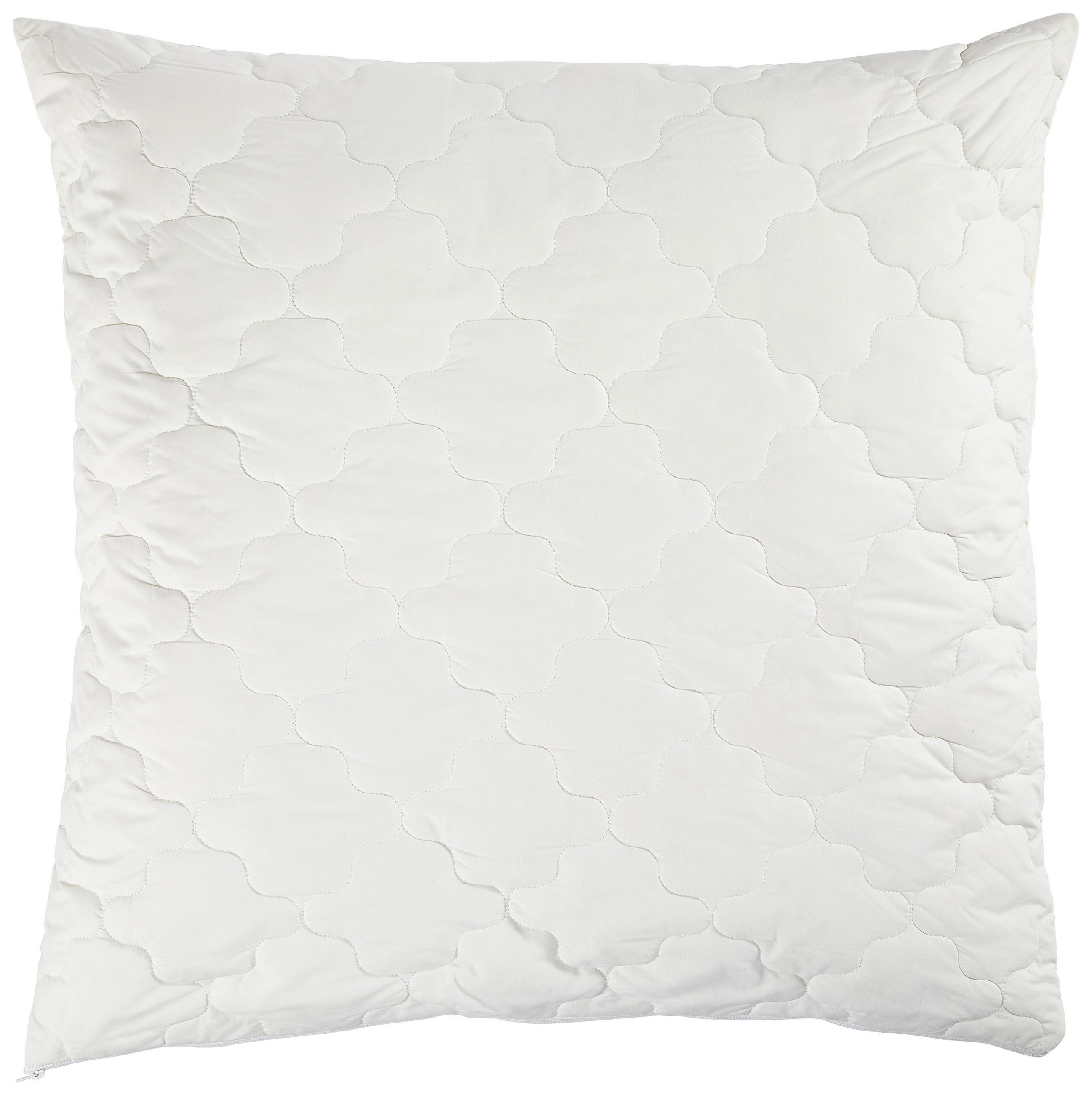 KOPFKISSEN 80/80 cm GOTS Wolle (Schafschurwolle)  - Weiß, Naturmaterialien/Textil (80/80cm) - Bio:Vio