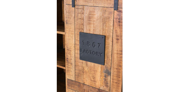 HIGHBOARD  in 145/145/45 cm  - Schwarz/Naturfarben, KONVENTIONELL, Holz/Holzwerkstoff (145/145/45cm) - Landscape