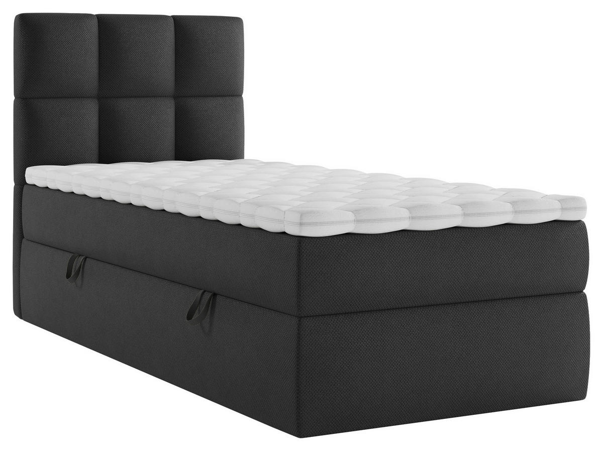 BOXBETT 90/200 cm  in Schwarz  - Schwarz, Modern, Holz/Holzwerkstoff (90/200cm) - MID.YOU