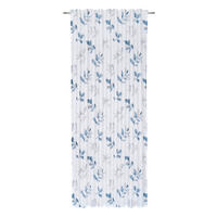 HOTOVÝ ZÁVĚS, poloprůhledné, 140/245 cm - šedá/tmavě modrá, Basics, textil (140/245cm) - Esposa