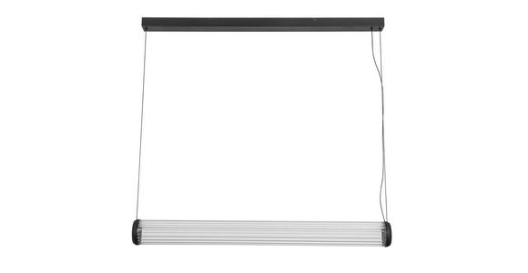 LED-HÄNGELEUCHTE 103/10/164 cm  - Transparent/Schwarz, Design, Glas/Metall (103/10/164cm) - Dieter Knoll