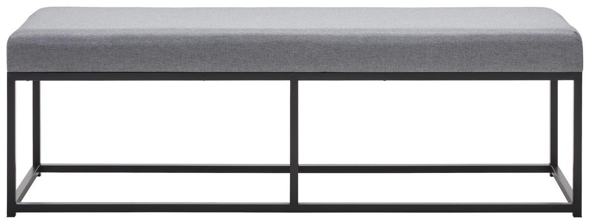 KLOP, kovina, tekstil siva, črna  - siva/črna, Trendi, kovina/tekstil (140/45/40cm) - Xora