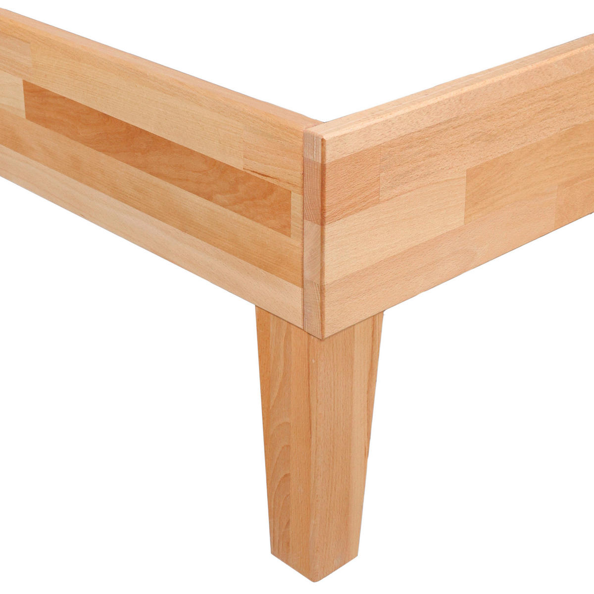 BETT 180/220 cm  Buchefarben   - Buchefarben, Modern, Holz (180/220cm) - MID.YOU