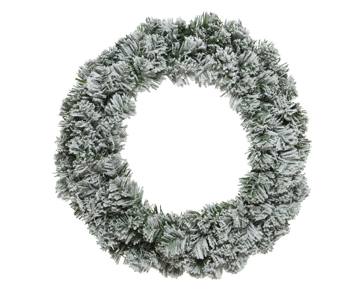 KRANZ - Grün, Basics, Kunststoff/Metall (35cm) - X-Mas