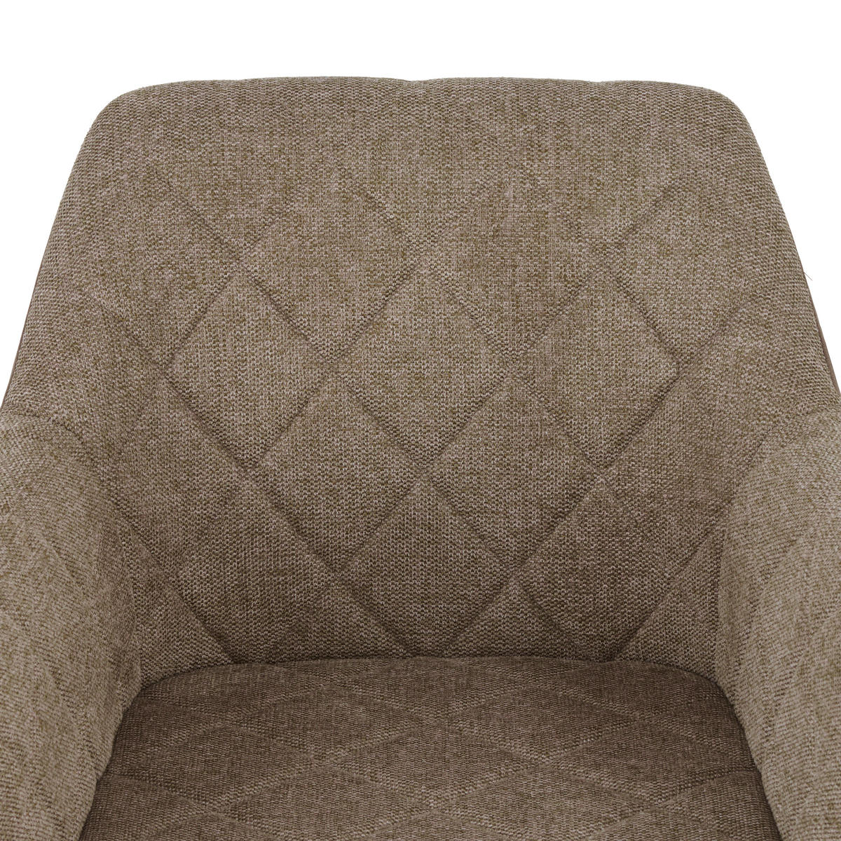 ARMLEHNSTUHL  in Stahl Webstoff, Mikrofaser  - Beige/Schwarz, MODERN, Textil/Metall (56/81/60,5cm) - MID.YOU