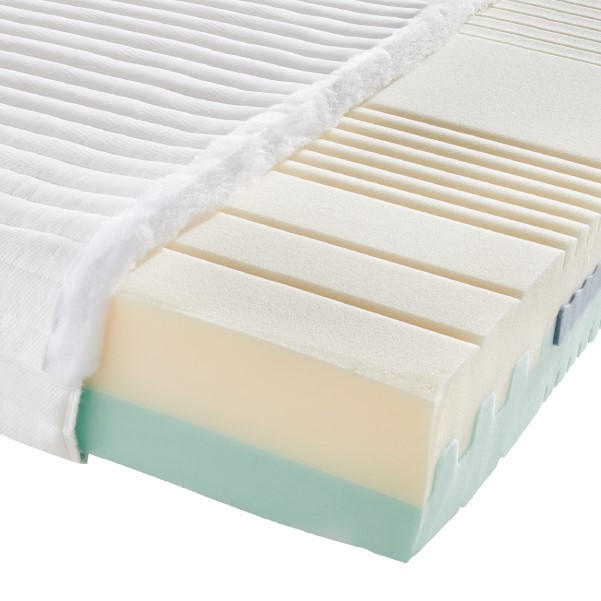 KALTSCHAUMMATRATZE 90/190 cm Höhe ca. 20 cm  - Weiß, Basics, Textil (90/190cm) - Sleeptex
