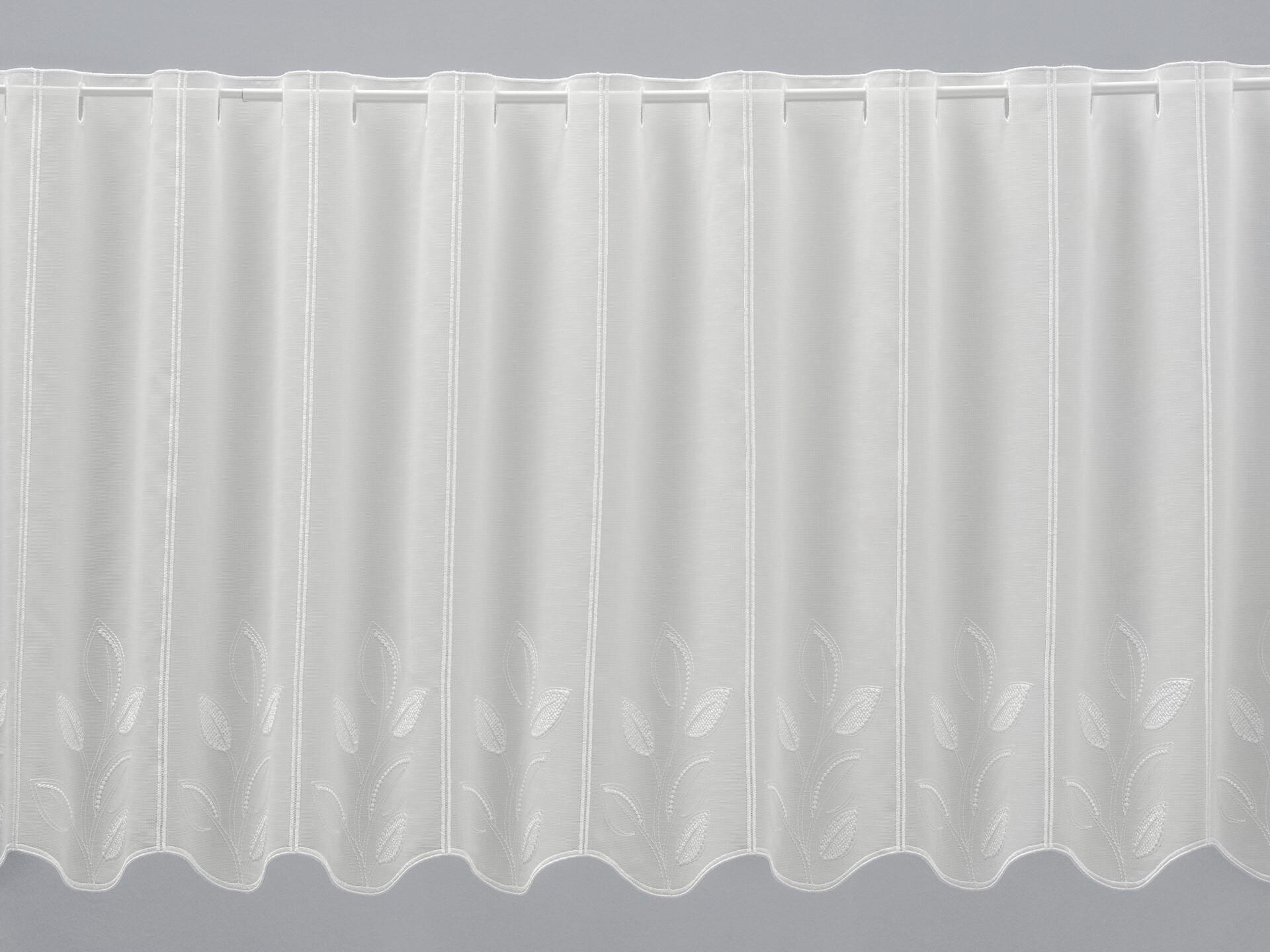 KRATKA ZAVJESA ecru   - ecru, Basics, tekstil (120cm)