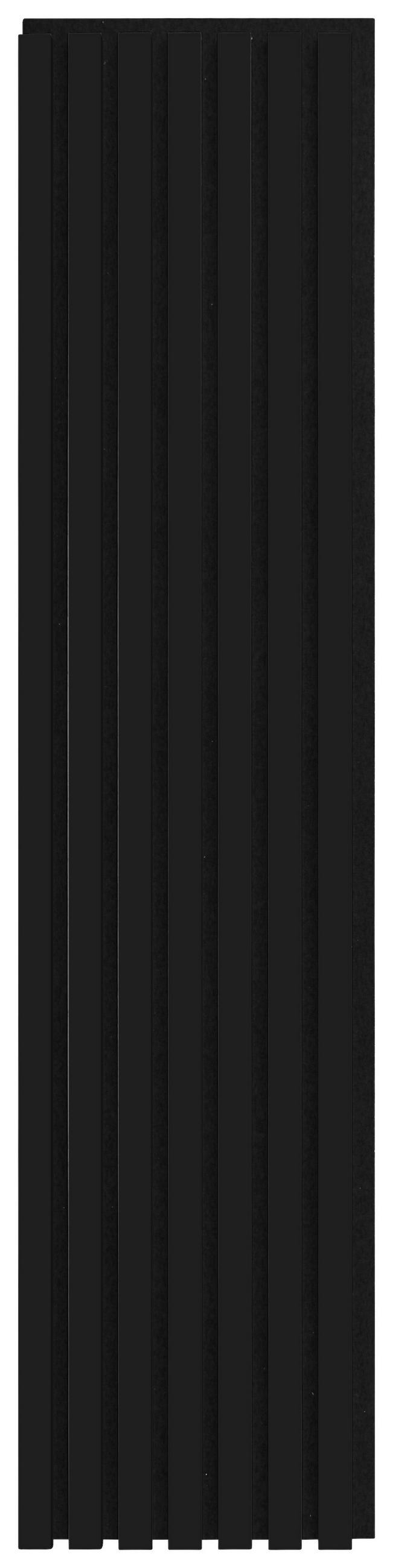 AKUSTIKPANEEL 4er-Set Nachbildung 4 Stück  - Schwarz, Design, Holzwerkstoff/Textil (30,5/132,5/1,8cm) - Xora