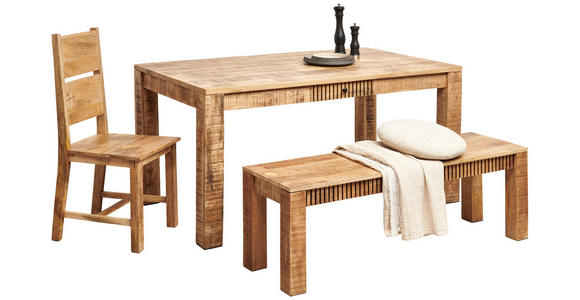 ESSTISCH in Holz 160/90/76 cm  - Naturfarben, ROMANTIK / LANDHAUS, Holz (160/90/76cm) - Carryhome