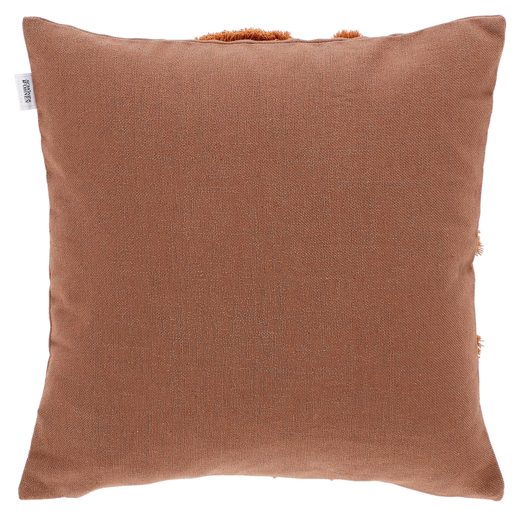 Thumbnail - Schöner Wohnen Kissenhülle Sw-Join, Braun, Cognac, Textil, Uni, 45x45 cm, hochwertige Qualität, Wohntextilien, Bezüge, K...