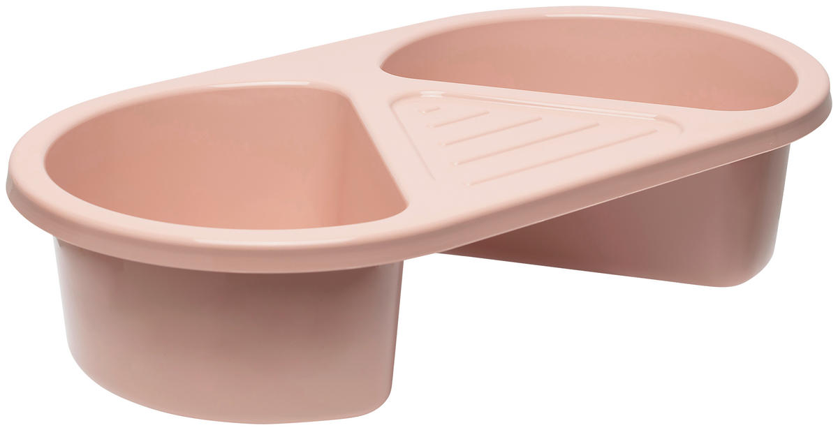 SET ZA KUPANJE BEBE  SENSE  - prljavo ružičasta, Basics, plastika (79.5/40/46cm) - Bebe Jou