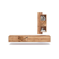 WOHNWAND 2-teilig  in Eichefarben  220/151/40 cm  - Wildeiche/Eichefarben, Basics, Holz (220/151/40cm) - Livetastic