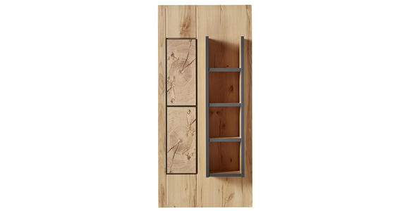 WANDBOARD in 50/108/17 cm Graphitfarben, Buchefarben - Buchefarben/Graphitfarben, KONVENTIONELL, Holzwerkstoff (50/108/17cm) - Cantus