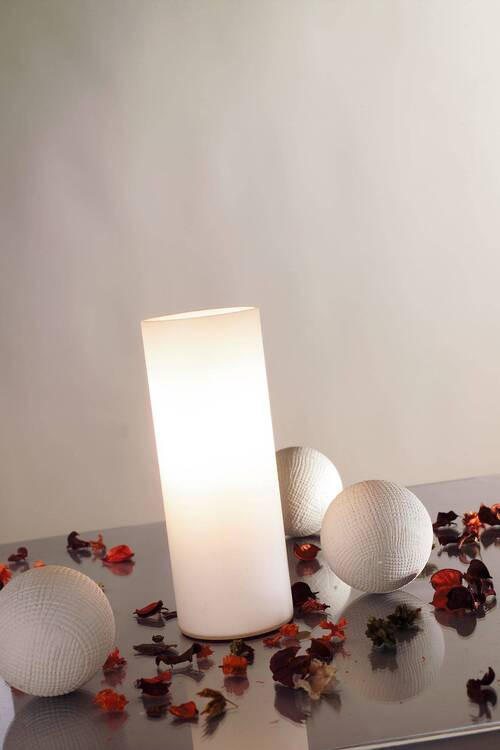 TISCHLEUCHTE 21/8 cm   - Opal, Basics, Glas (21/8cm) - Paulmann