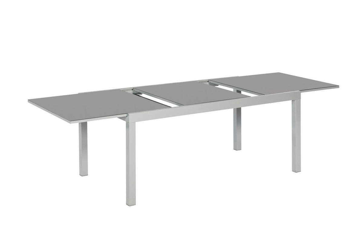 GARTENSET 9-teilig  - Silberfarben/Schwarz, MODERN, Textil/Metall - Gardenson
