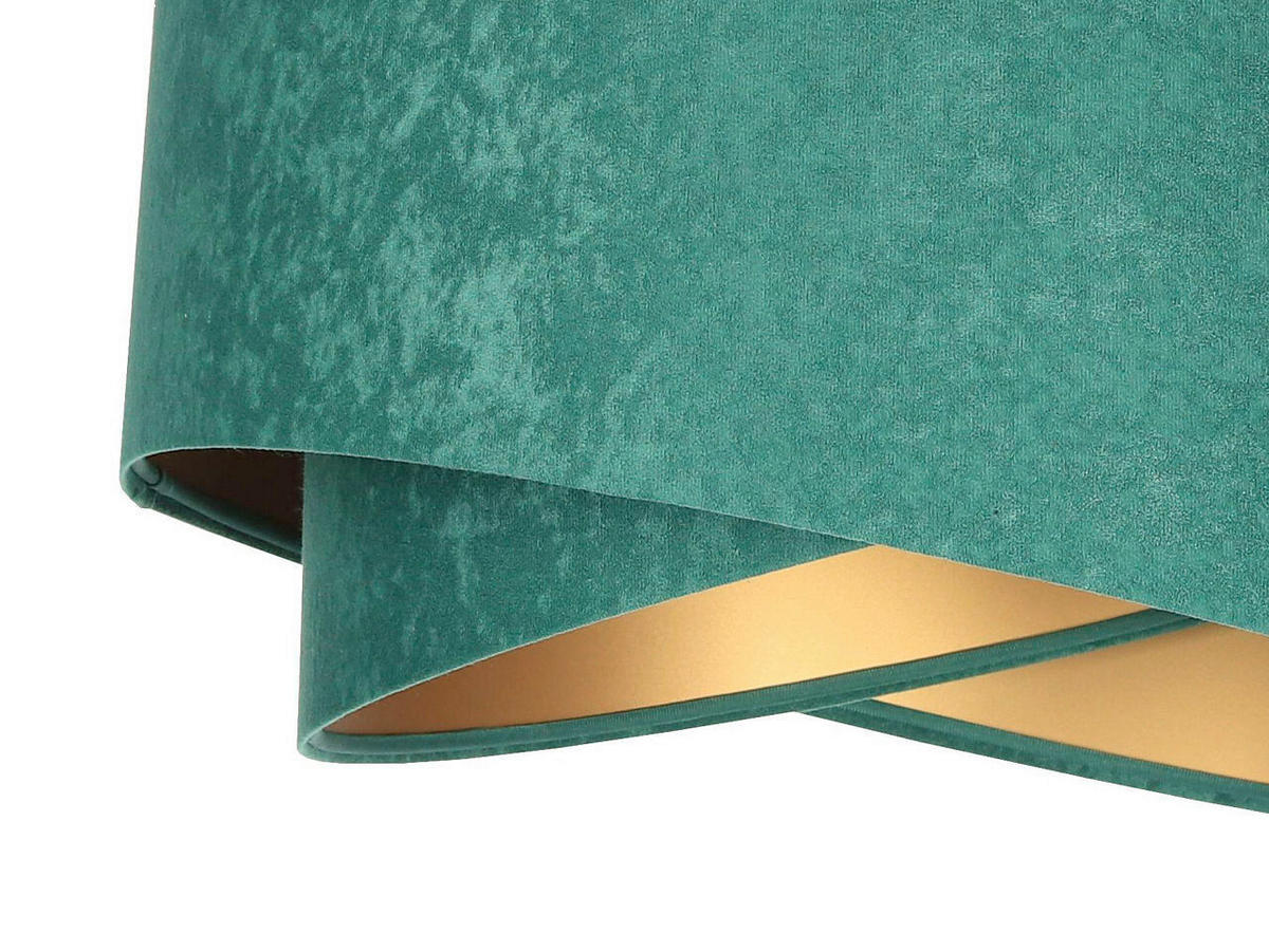 HÄNGELEUCHTE Galaxy 50/93 cm   - Goldfarben/Grün, Design, Kunststoff/Textil (50/93cm)