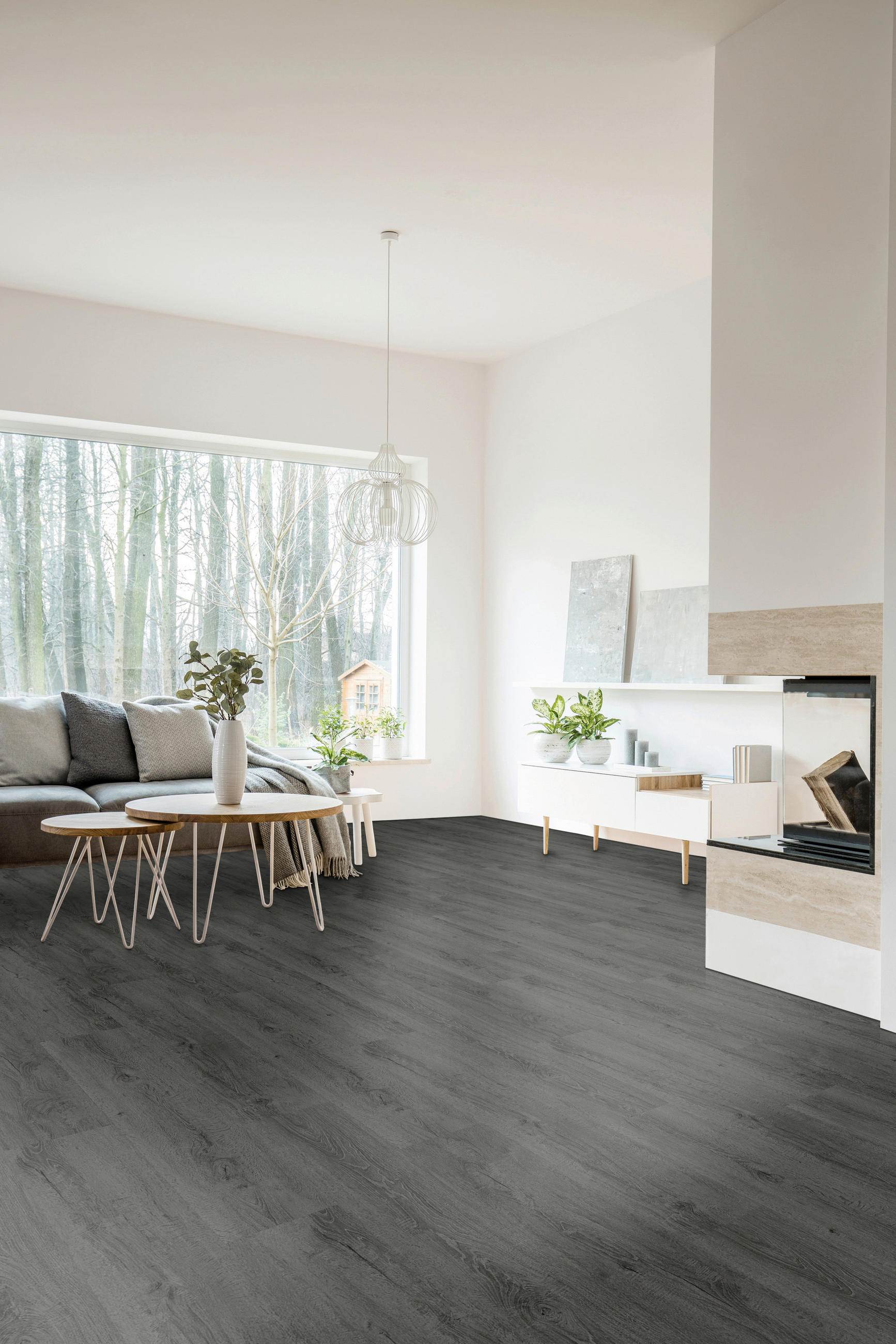 VINYLBODEN SPC 4,5mm inkl. Trittschall  per  m² - Eichefarben, Basics, Kunststoff (18,20/122/0,45cm)
