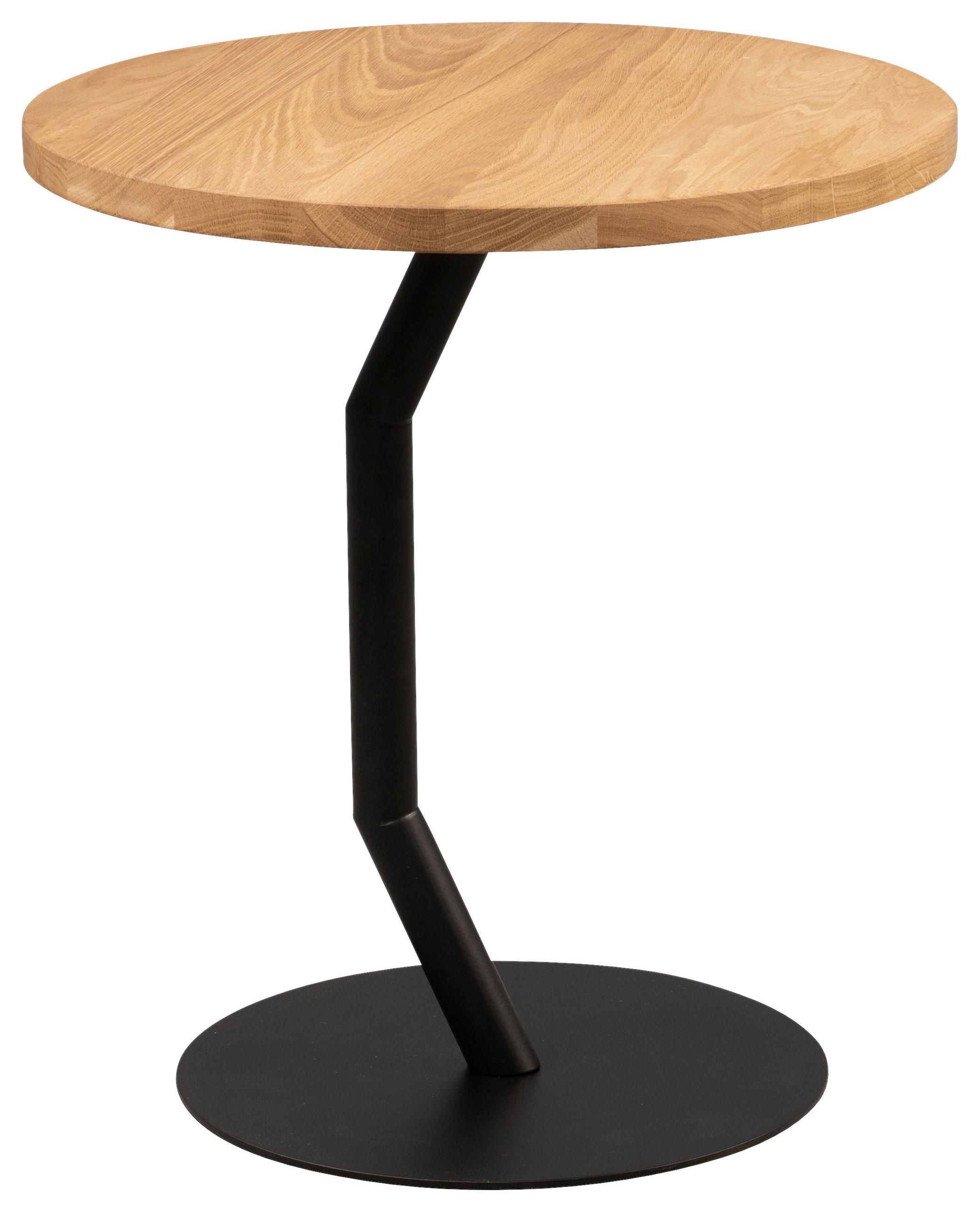 BEISTELLTISCH in Holz, Metall 45/45/50 cm  - Wildeiche/Schwarz, Basics, Holz/Metall (45/45/50cm)