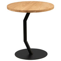 BEISTELLTISCH in Holz, Metall 45/45/50 cm  - Wildeiche/Schwarz, Basics, Holz/Metall (45/45/50cm)