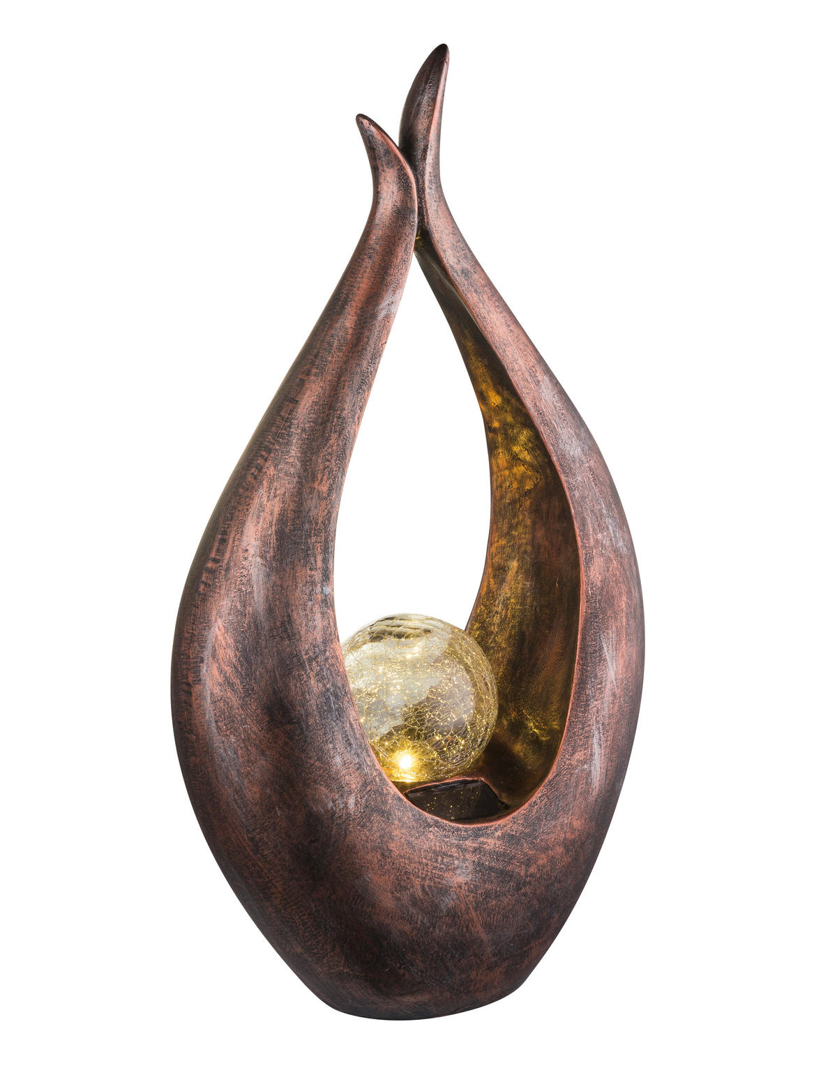 SOLARLEUCHTE - Klar/Bronzefarben, Basics, Glas/Kunststoff (26,5/13/50cm) - Globo