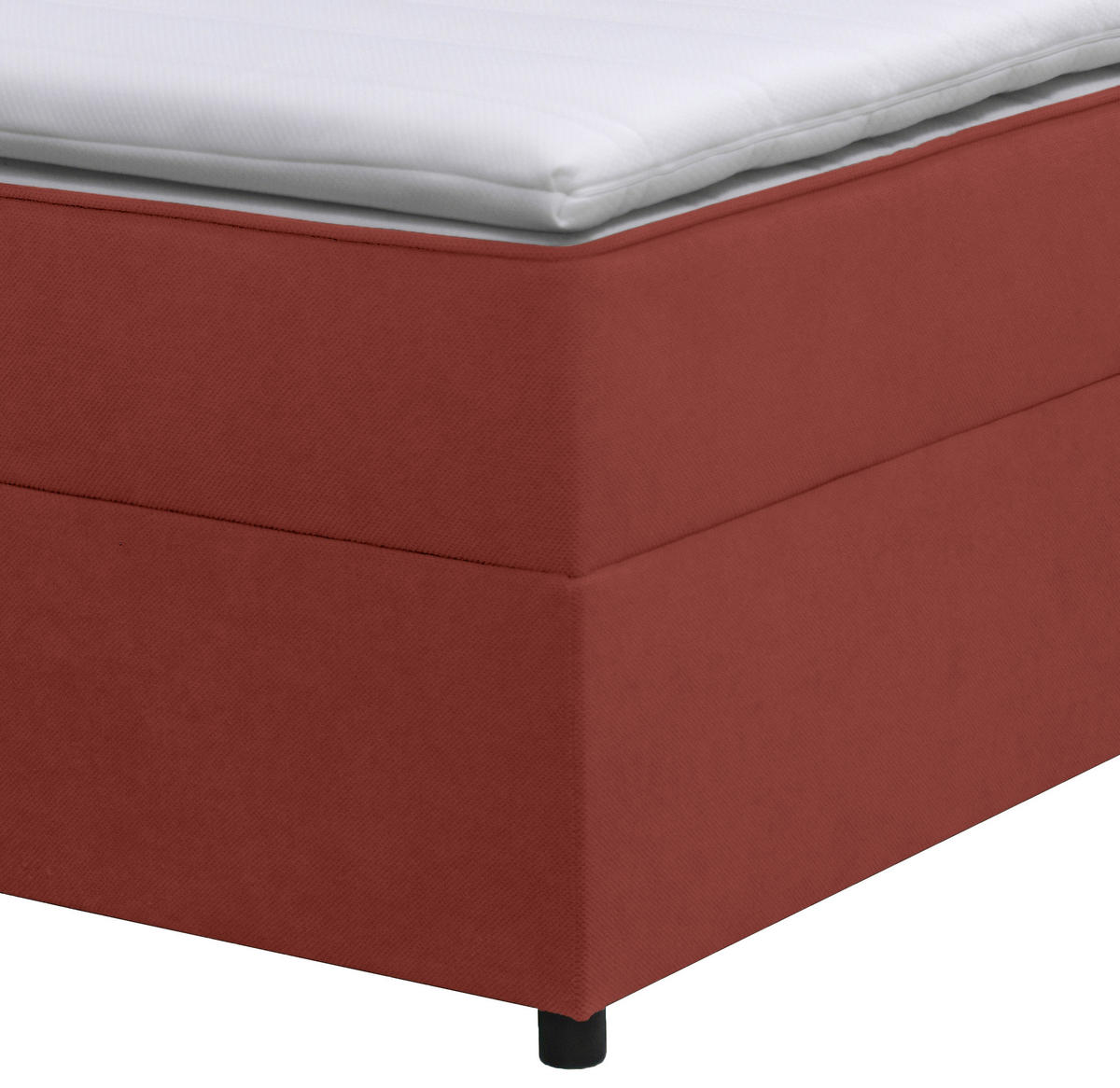 BOXBETT 140/200 cm  in Weinrot  - Weinrot/Schwarz, Konventionell, Holz/Holzwerkstoff (140/200cm) - Moderano
