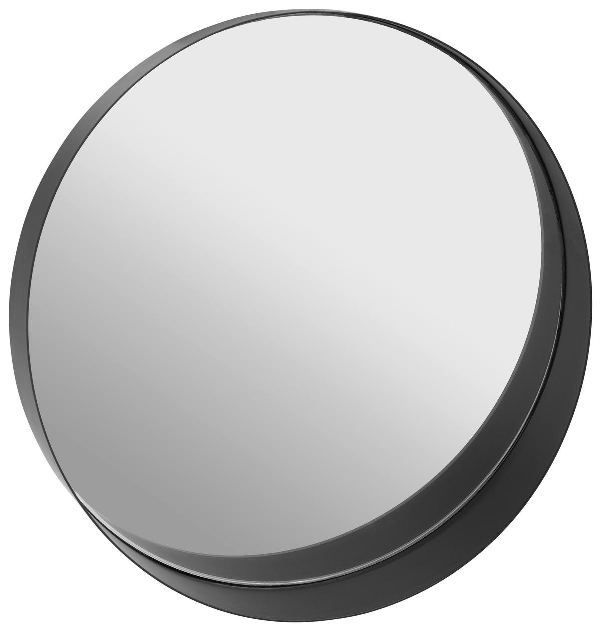 WANDSPIEGEL Schwarz  - Schwarz, Trend, Glas/Metall (50/50/10cm) - Landscape