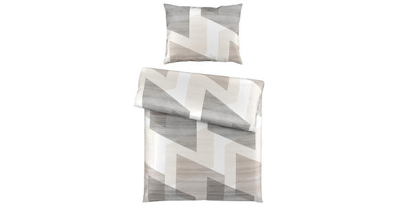 BETTWÄSCHE Mavie Satin 160/210 cm  - Grau, KONVENTIONELL, Textil (160/210cm) - Esposa